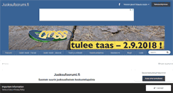 Desktop Screenshot of juoksufoorumi.fi